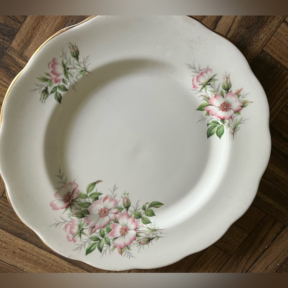 Pair of Royal Albert Bone China Friendship Plates - Marigold. Vintage Pristine